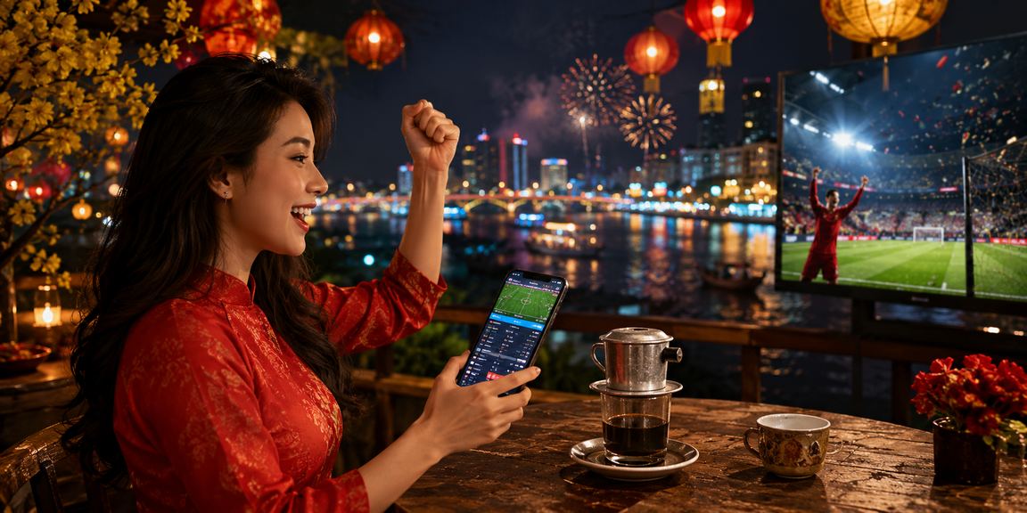 Quán cà phê miền Tây minh họa nghiên cứu hành vi xem kèo thể thao